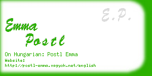 emma postl business card
